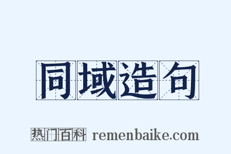 同域造句是什么意思的图片